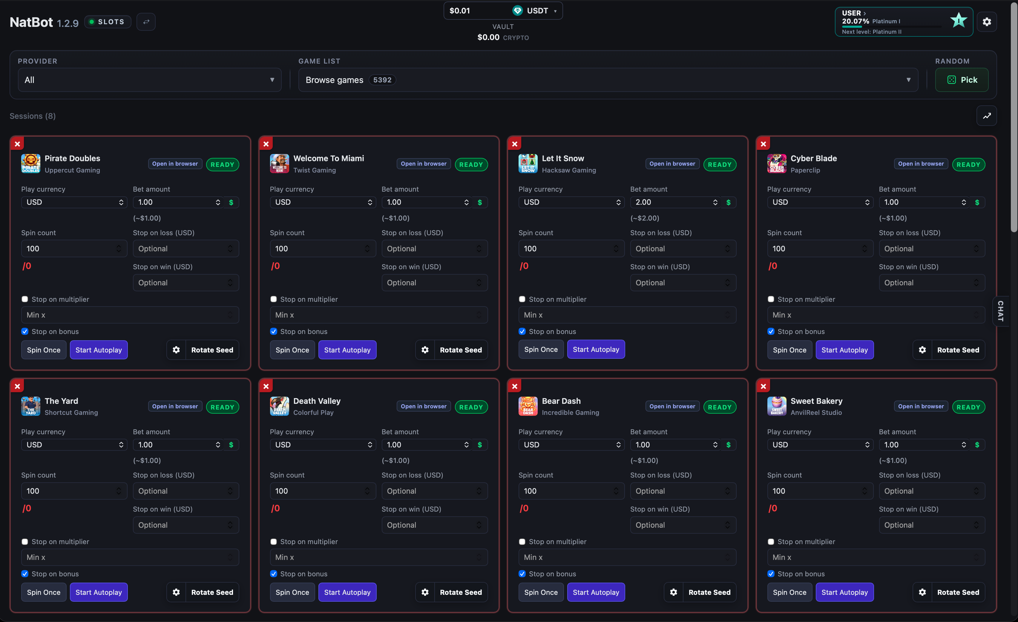 NatBot slots